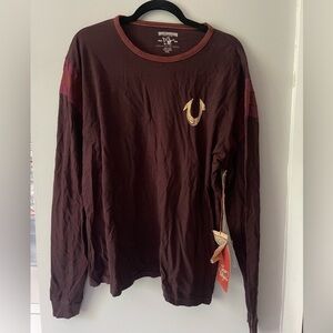 True Religion Red Logo Long Sleeve